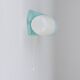 Wilhelm Wagenfeld Bauhaus Turquoise Double Sconce Wall Light, Germany, 1950