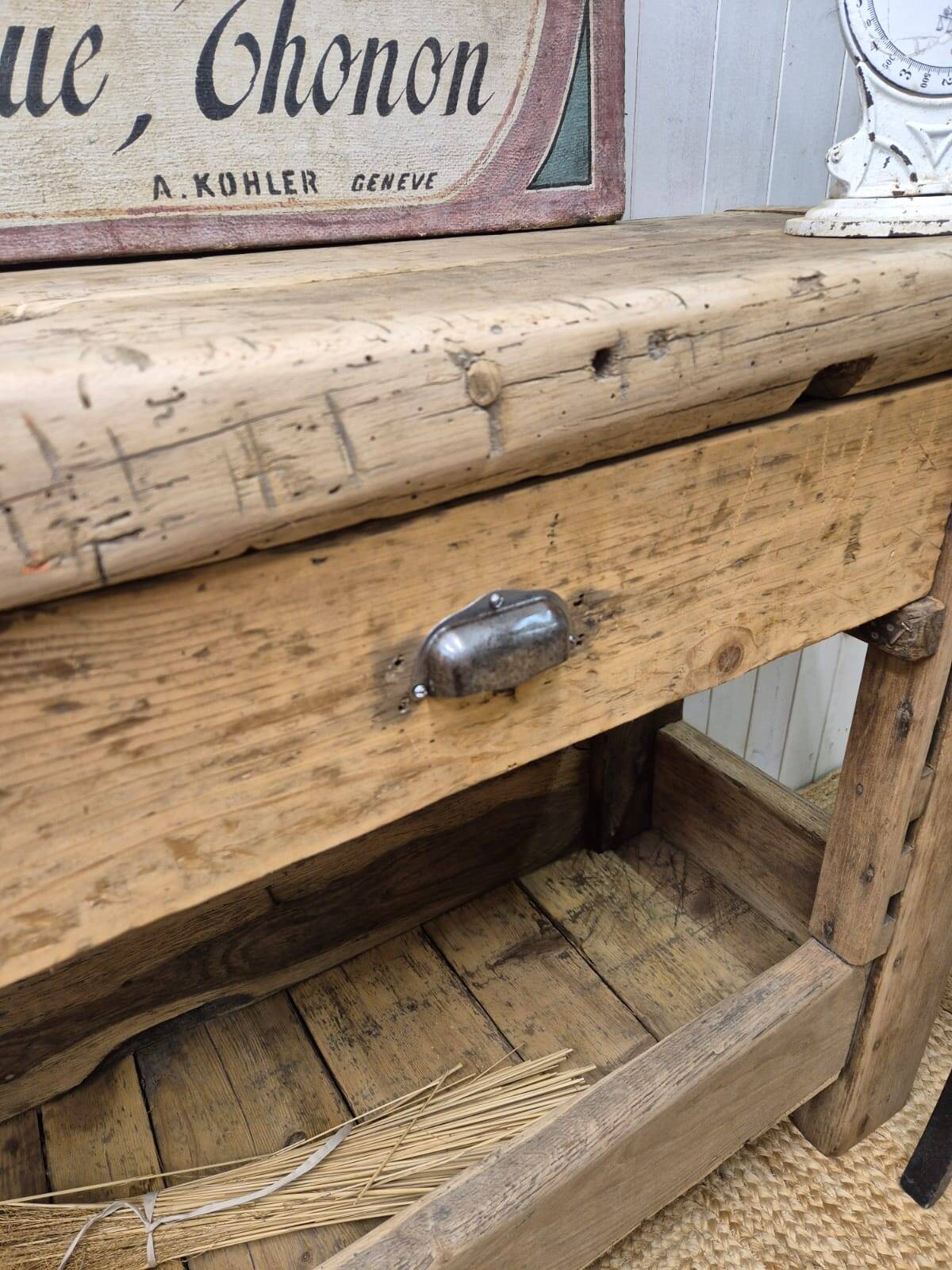 Old carpenter's workbench
