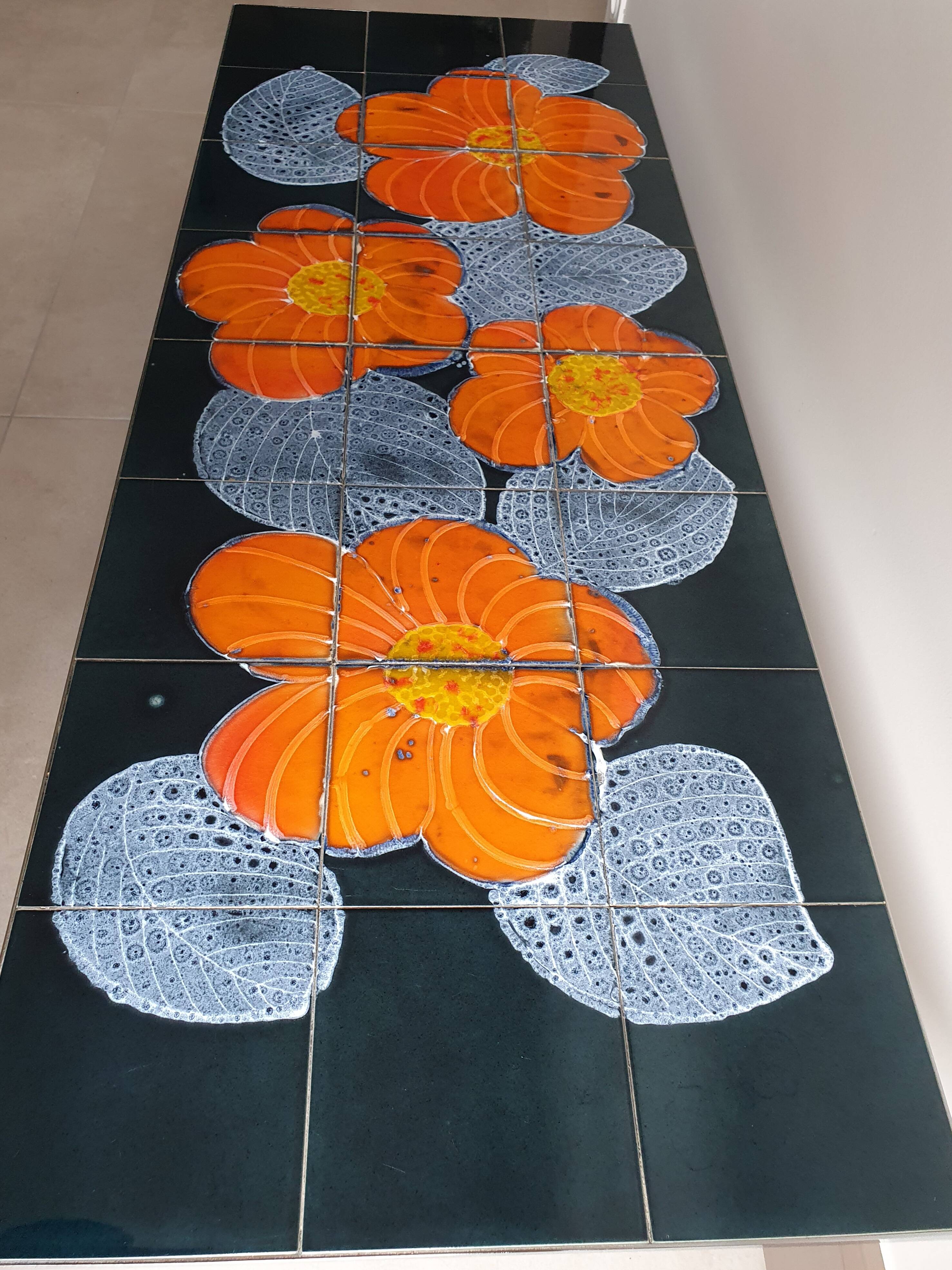 70s ceramic coffee table