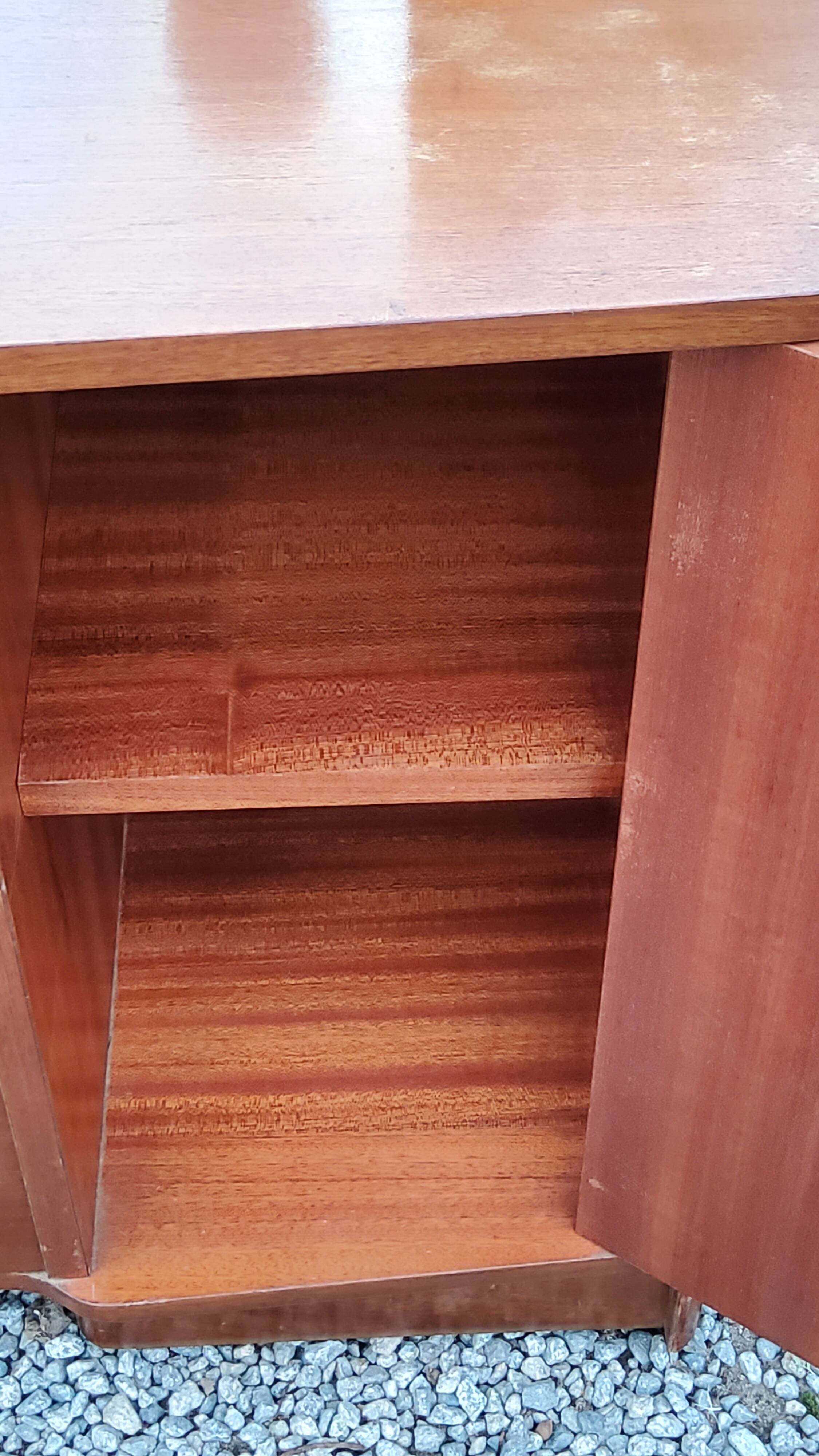 Vintage 1960s mahogany dressing table chest of drawers