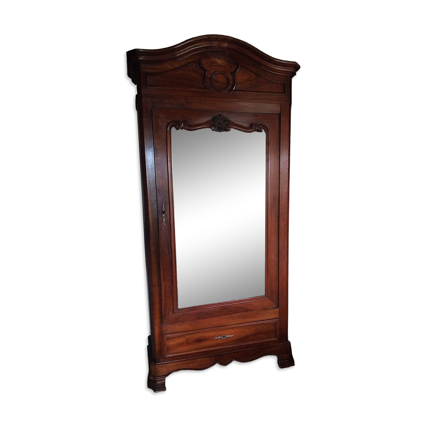Louis Philippe wardrobe in solid cherry wood