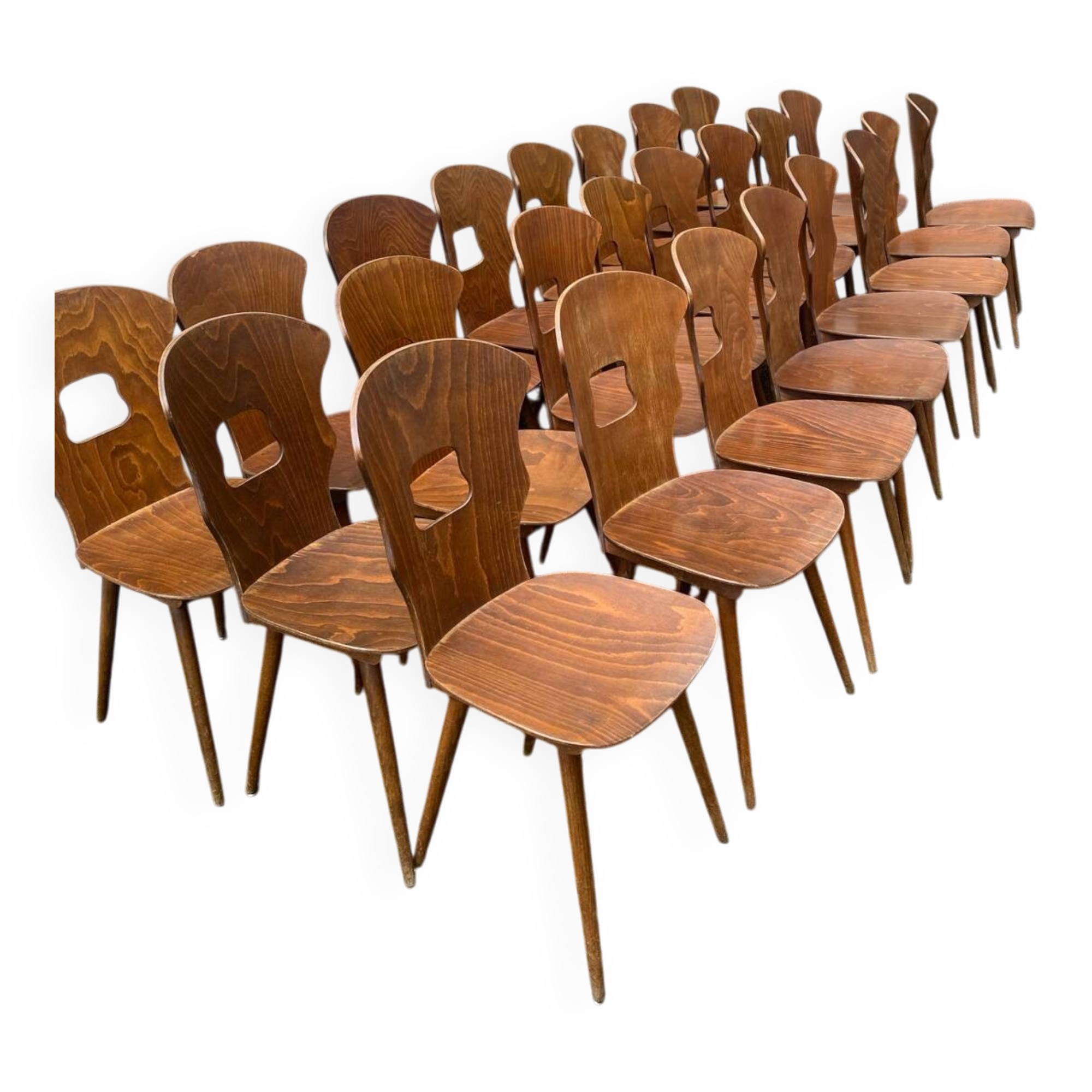 24 chaises bistrot Baumann, modèle Gentiane