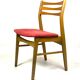 Six chaises de salle à manger en bois poli foncé, design danois, années 1960