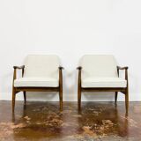 Customizable Pair Of Restored Mid Century Armchairs, 1960s