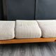 Sofa day bed vintage light wood