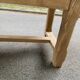 Farmhouse dining table stripped in solid raw oak 1930 - 216cm