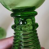 4 verres en cristal Roemer, XIXème