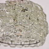 Pair of pearl glass pendant lamps