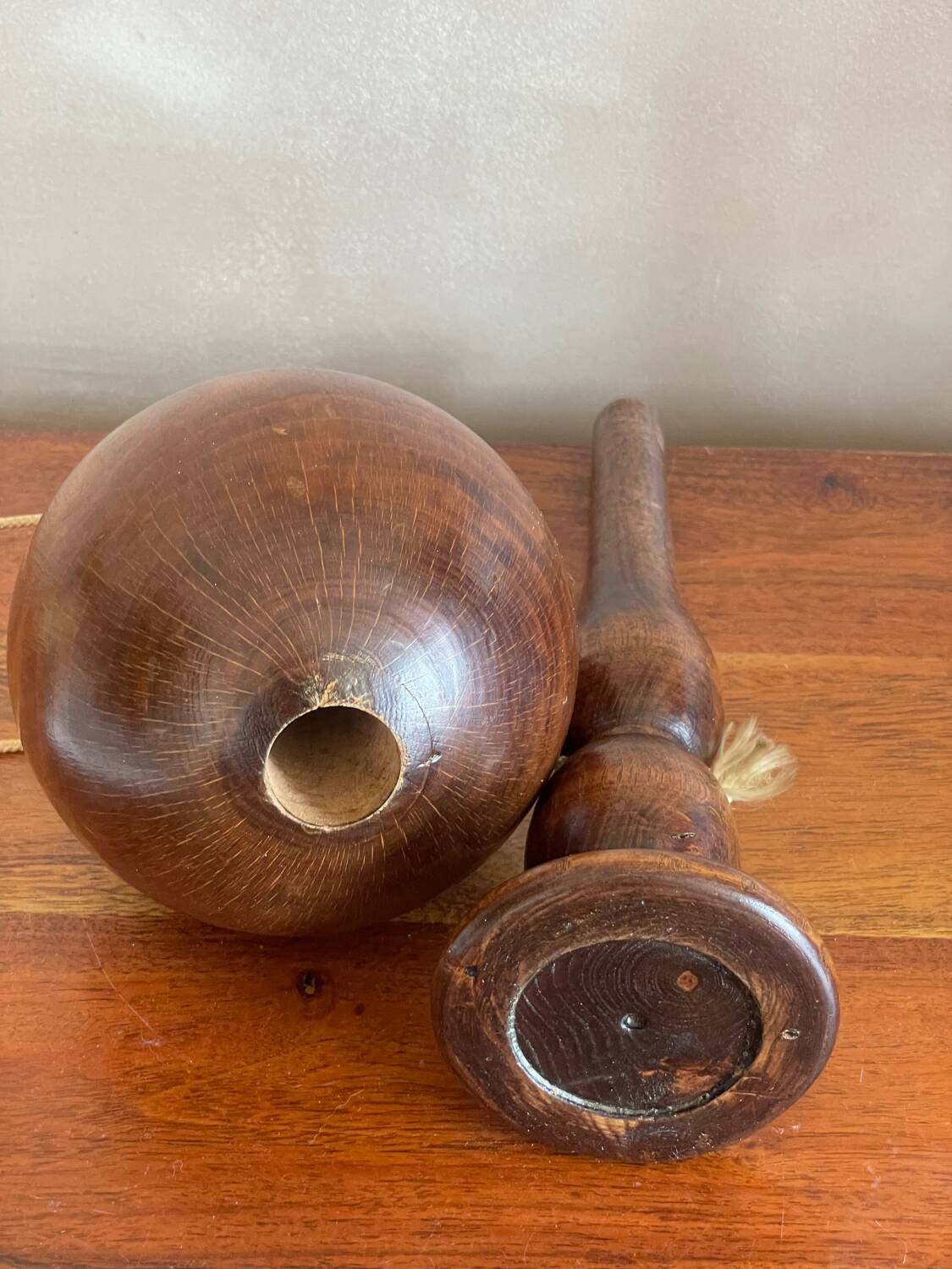 Large wooden cup and ball game