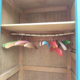 Asymmetrical changing table cabinet