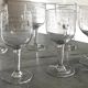 8 verres à vin sur pieds