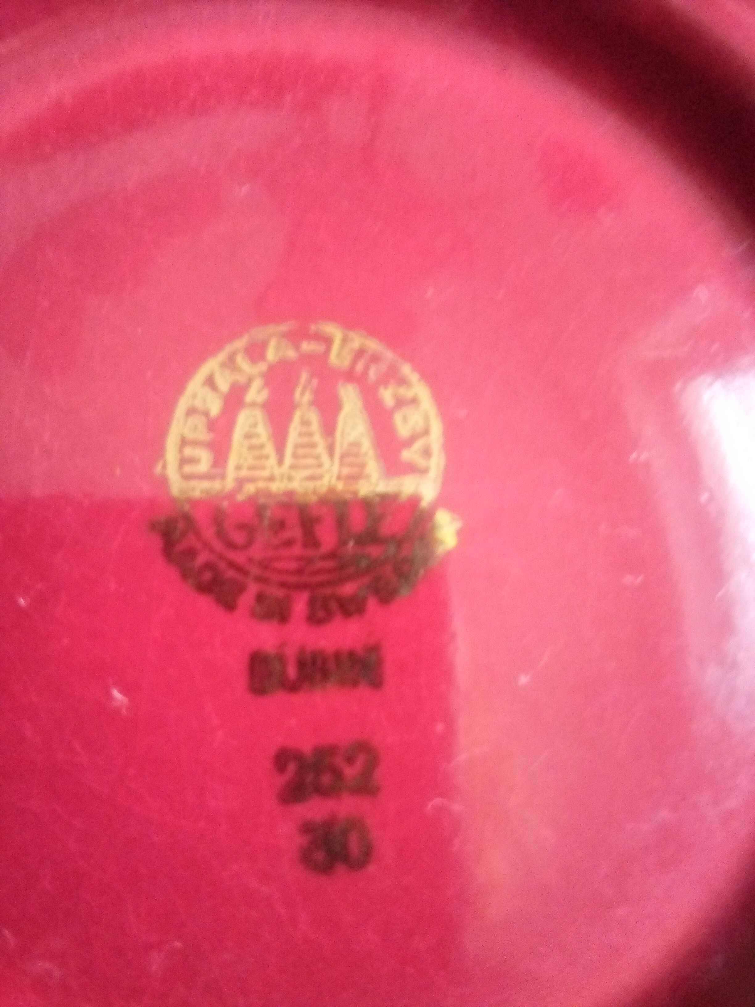 Presentation plates Rubin Gefle Percy. Made in Sweden. 1950s