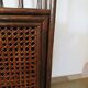 Retro-vintage-Low sideboard-library - cane-wood-rattan-1960s