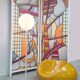 Vintage Dutch design Globe floor lamp 1980