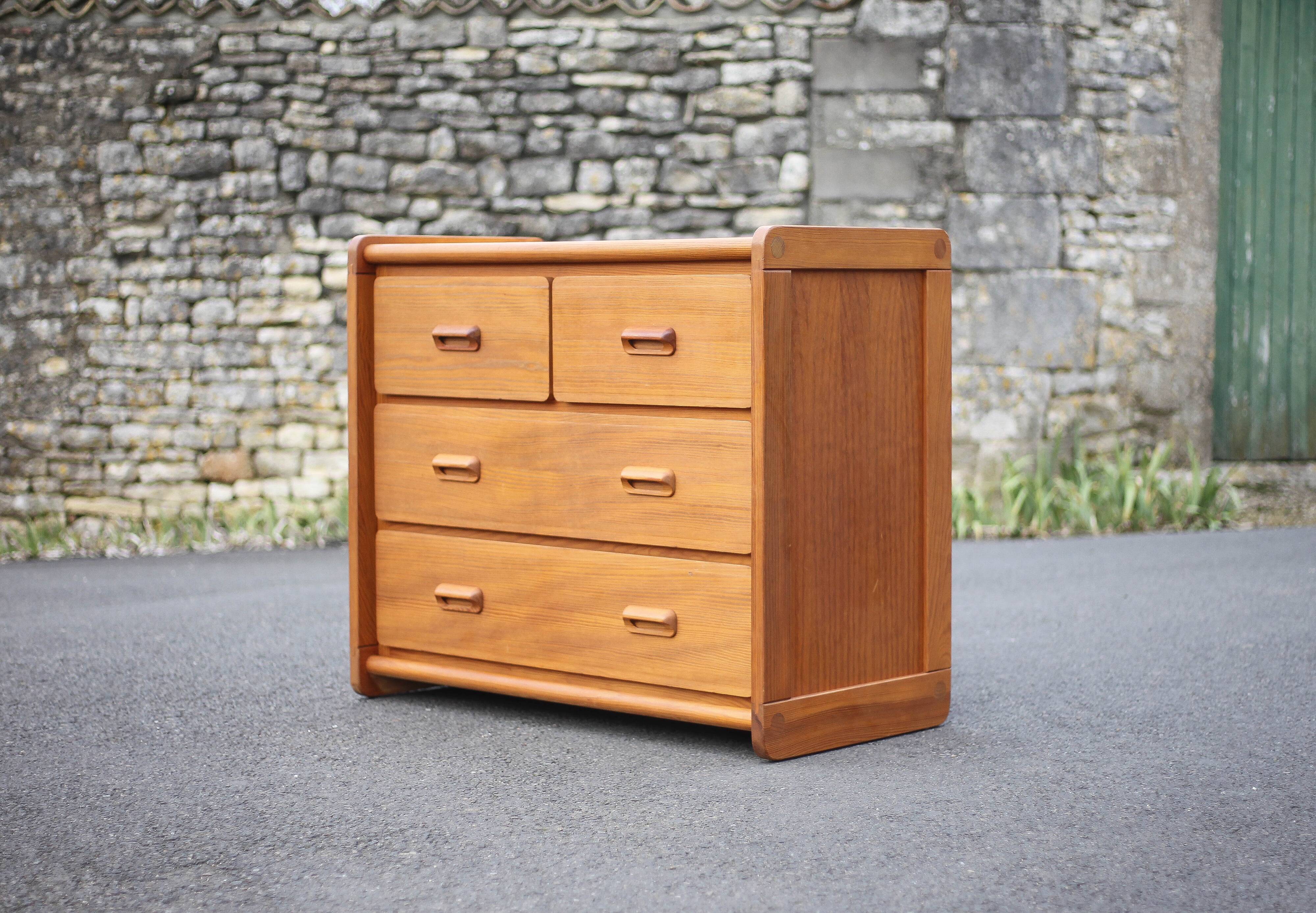 Vintage chest of drawers, pine assembly chest of drawers, Gautier chest of drawers, storage furniture, wooden furniture