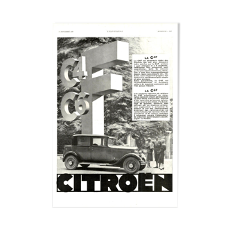 Vintage poster 30s Citroen