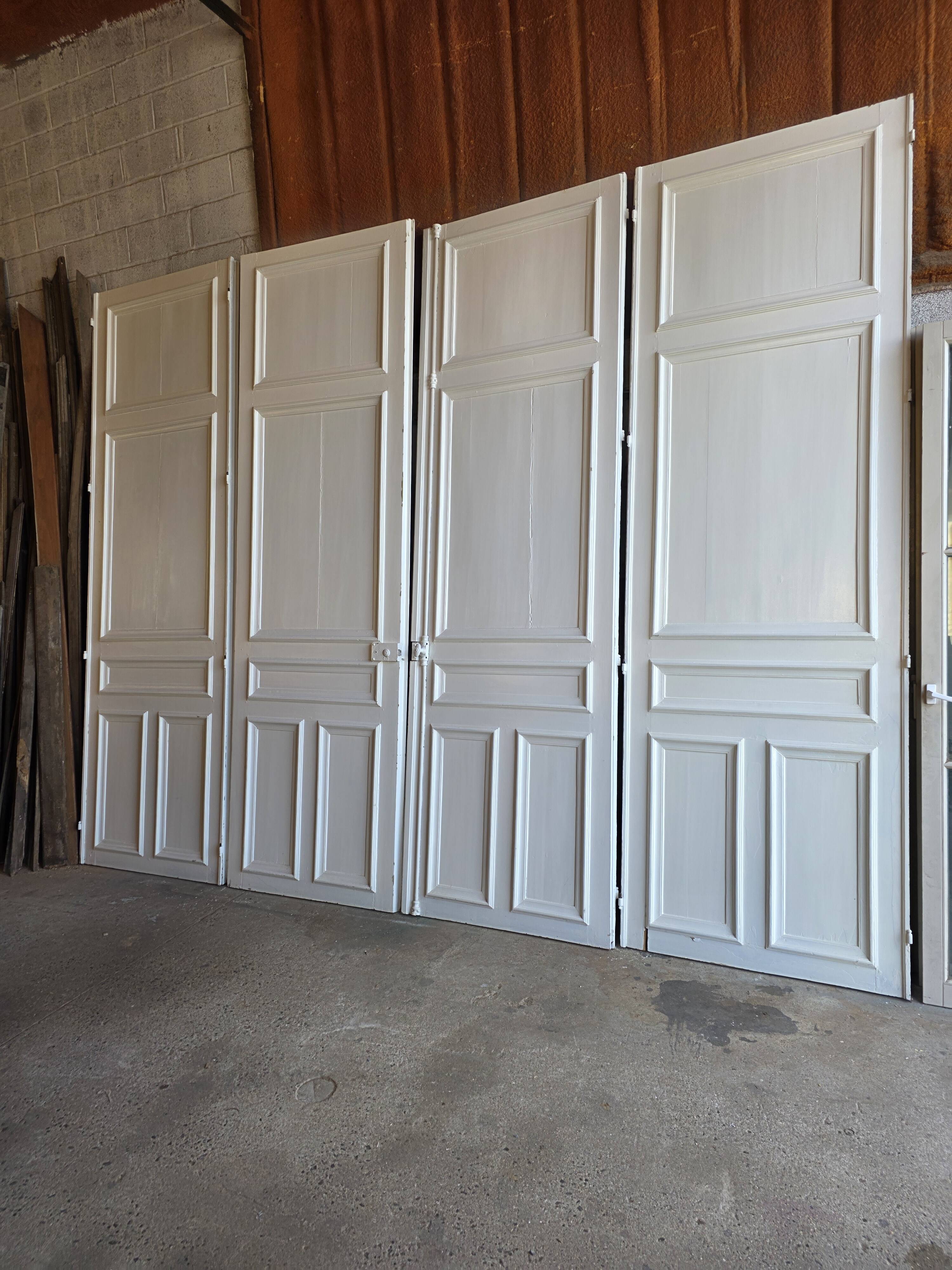 4 partition doors, 19th century.