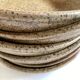Set de 6 assiettes calotte en grès de potier