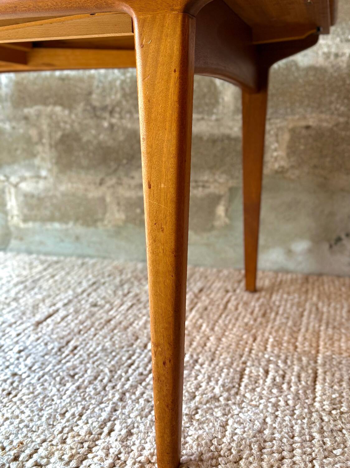 Scandinavian teak table with extensions, 1960s/70s.