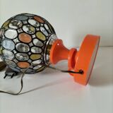 Lamp: Richard Essig lamp base + stained glass globe