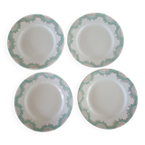 4 plates iron earth Sarreguemines