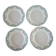 4 plates iron earth Sarreguemines