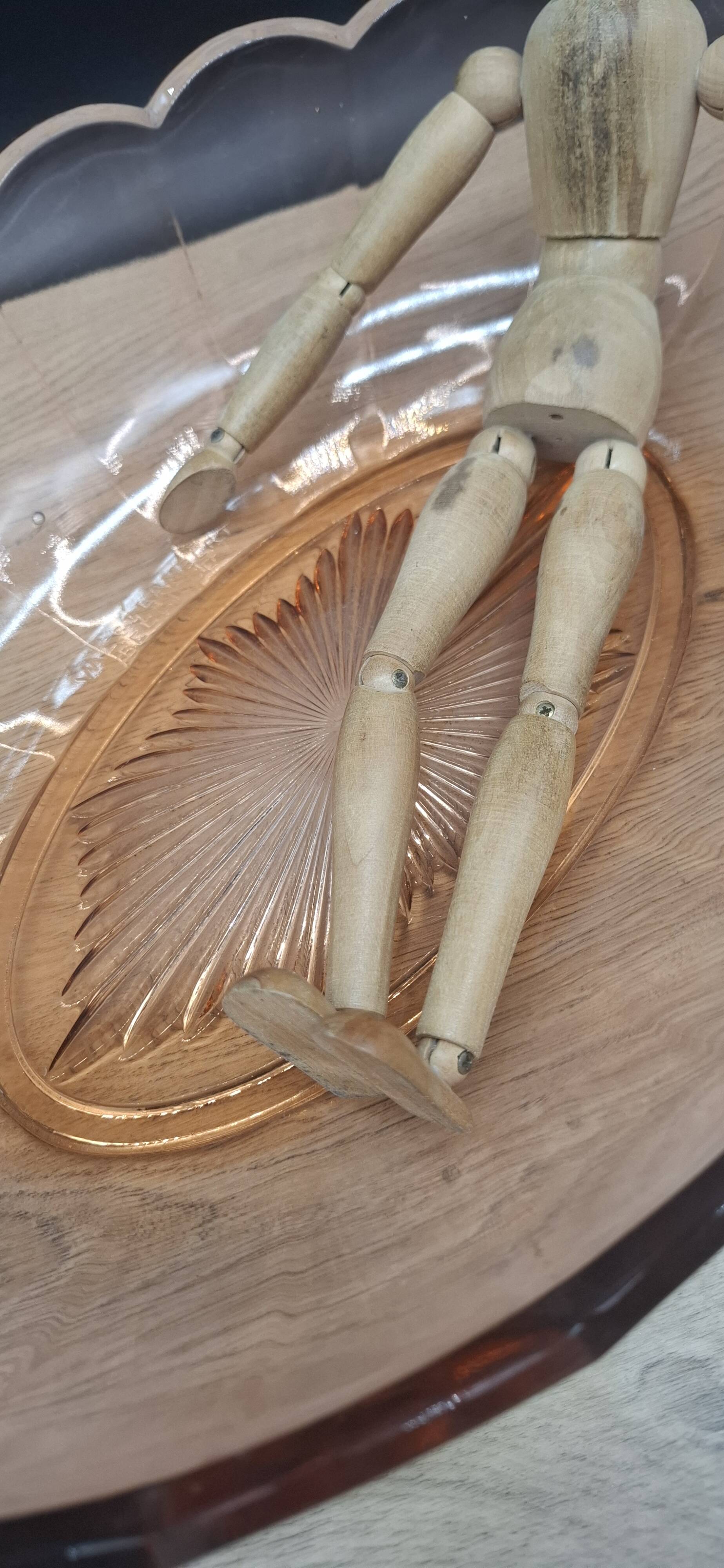 Val Saint Lambert pink salad bowl