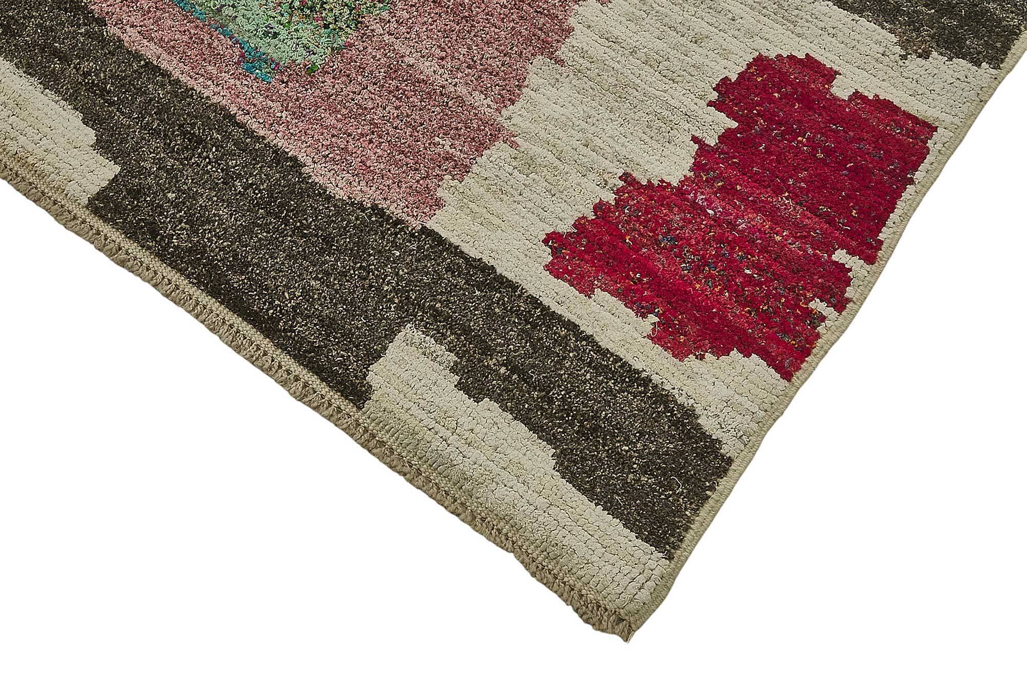 Handwoven Turkish Recycled Boho Rug 202 cm x 316 cm