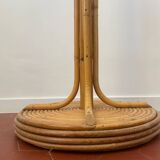Vintage Rattan Parrot Coat Rack