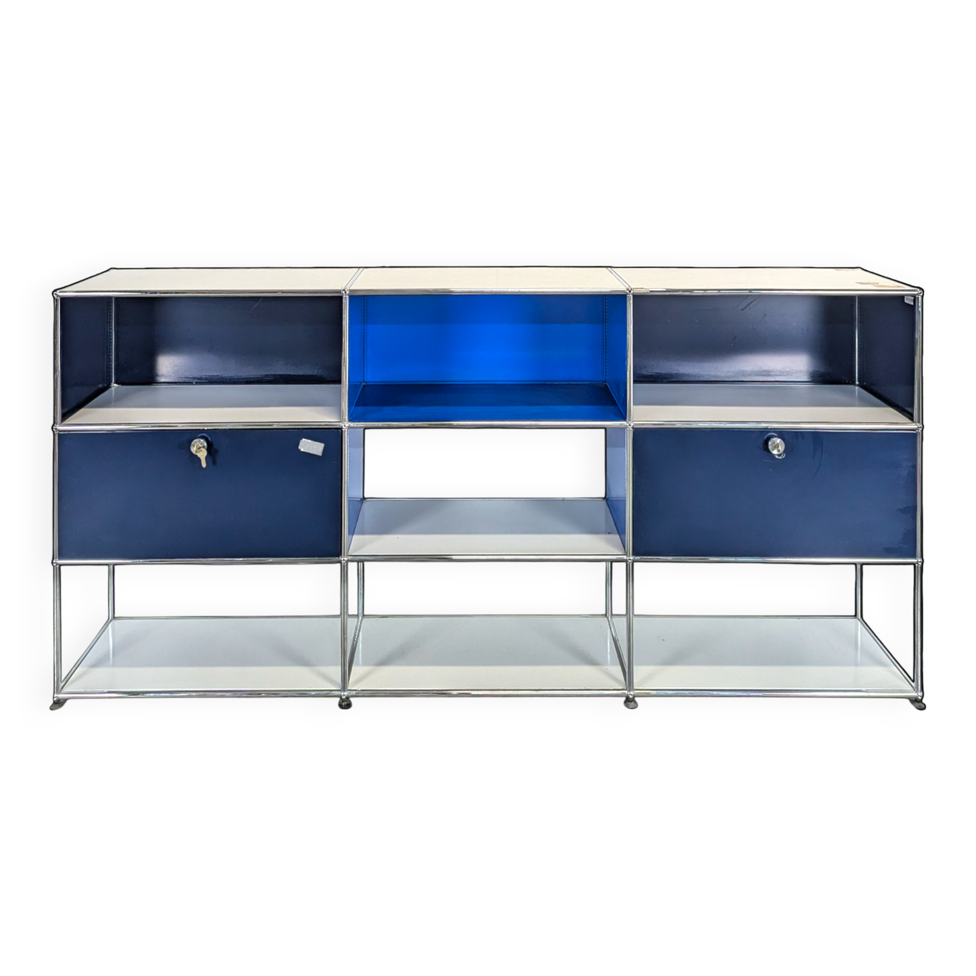 Blue USM Haller sideboard