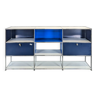 Blue USM Haller sideboard
