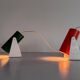 Pair of table lamps or wall lights in metal by Greene & Greene, 1970s, Germany.