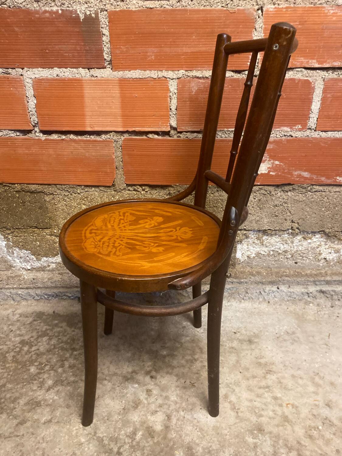 Bistro chair thonet mudson j. & j. kohn bentwood curved wood 1930 ra