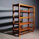 Antique library in painted fir walnut, Italy, early 20th century.