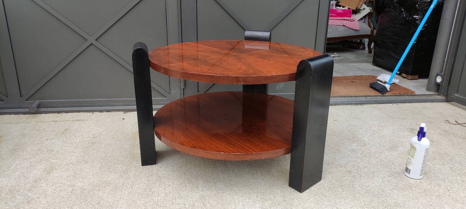 Old Art Deco pedestal coffee table