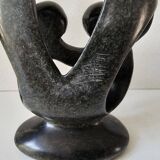 Sculpture en pierre de savon - Famille Parents / enfants design moderne