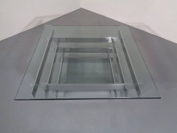 Sculptural Chrome Coffee Table by David Hicks, Italy, 1960s
