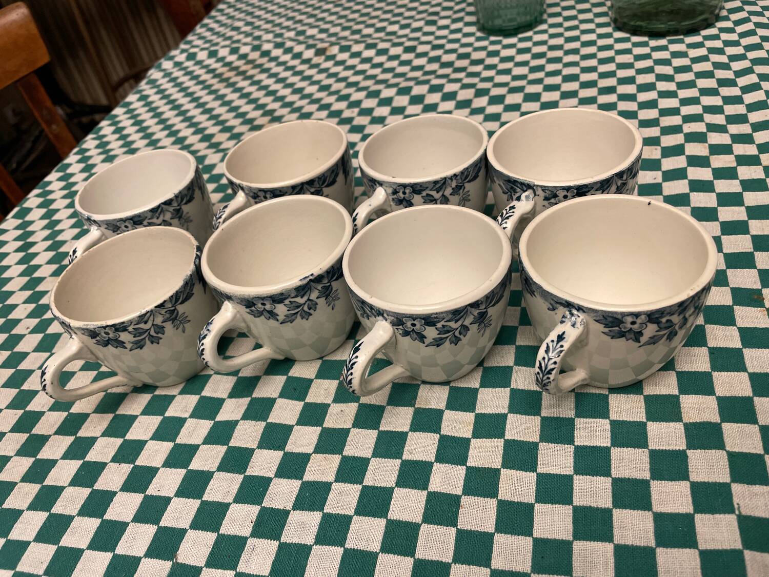 Set of 8 Marie-Louise Nord Hamage Moulin des Loup coffee cups