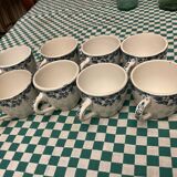 Set of 8 Marie-Louise Nord Hamage Moulin des Loup coffee cups