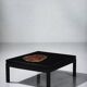 Aldo Chale coffee table - made of petrified wood from Arizona, resin, and lacquered wood.