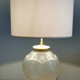 Pair of polished glass art deco lamp