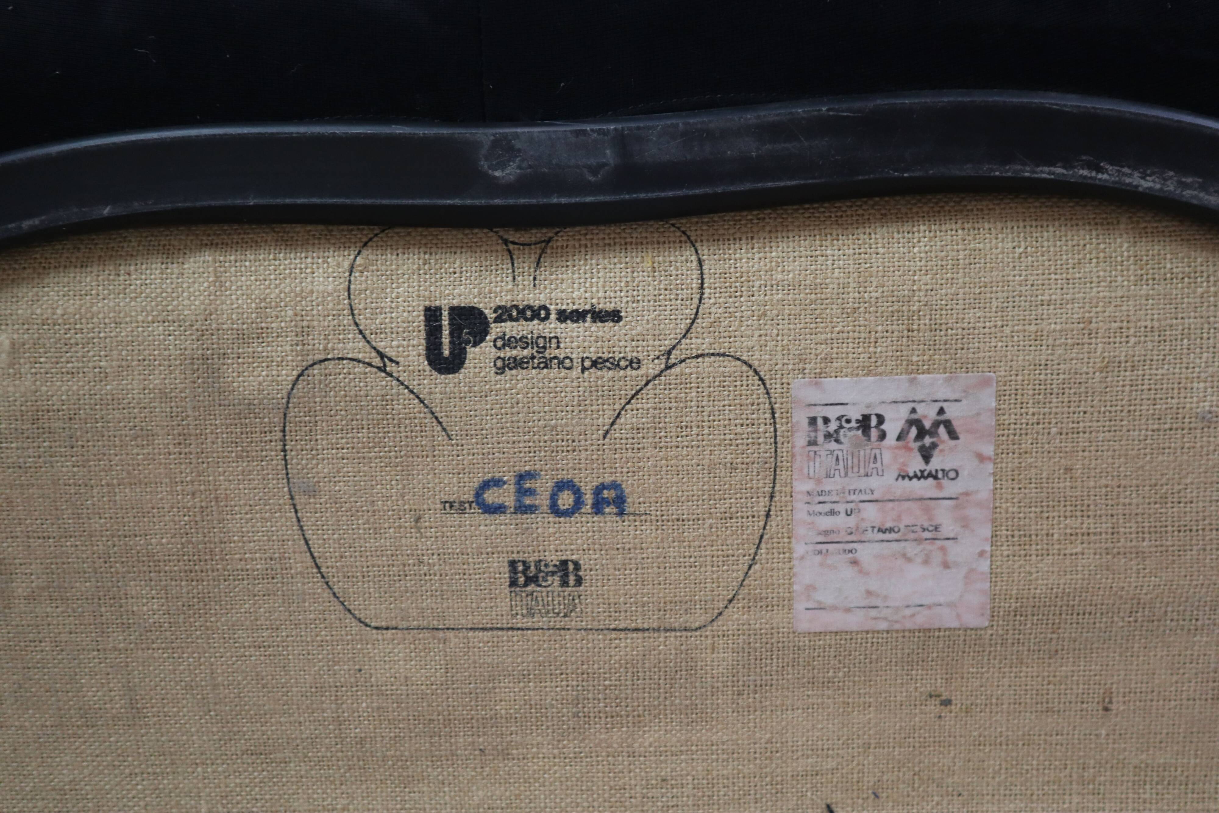 UP5_6 armchair from the UP 2000 series, by Gaetano Pesce for B&B Italia