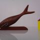 Danish Teak Shark with Stand, 1960s