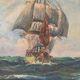 Oil painting on marine panel