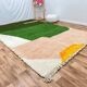 Handwoven natural wool rug, size 150/250 cm.