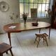 Round table 120-230 cm scandinavian samcom arne hovmand olsen