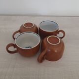 Suite of 6 cups of sandstone