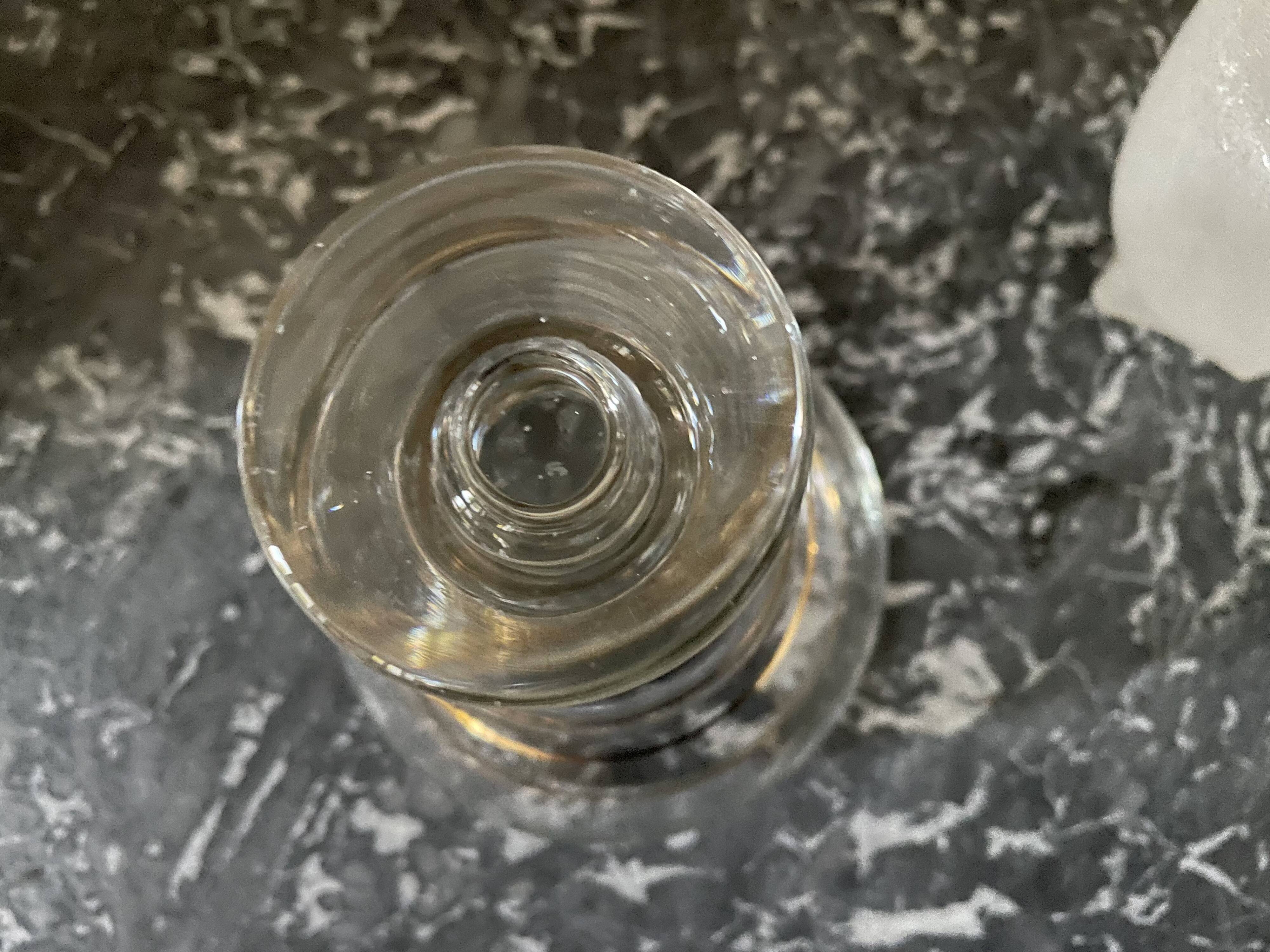 Golden glass carafons