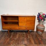 Mid century retro vintage teak small sideboard