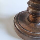 Turned wood table lamp, 1960